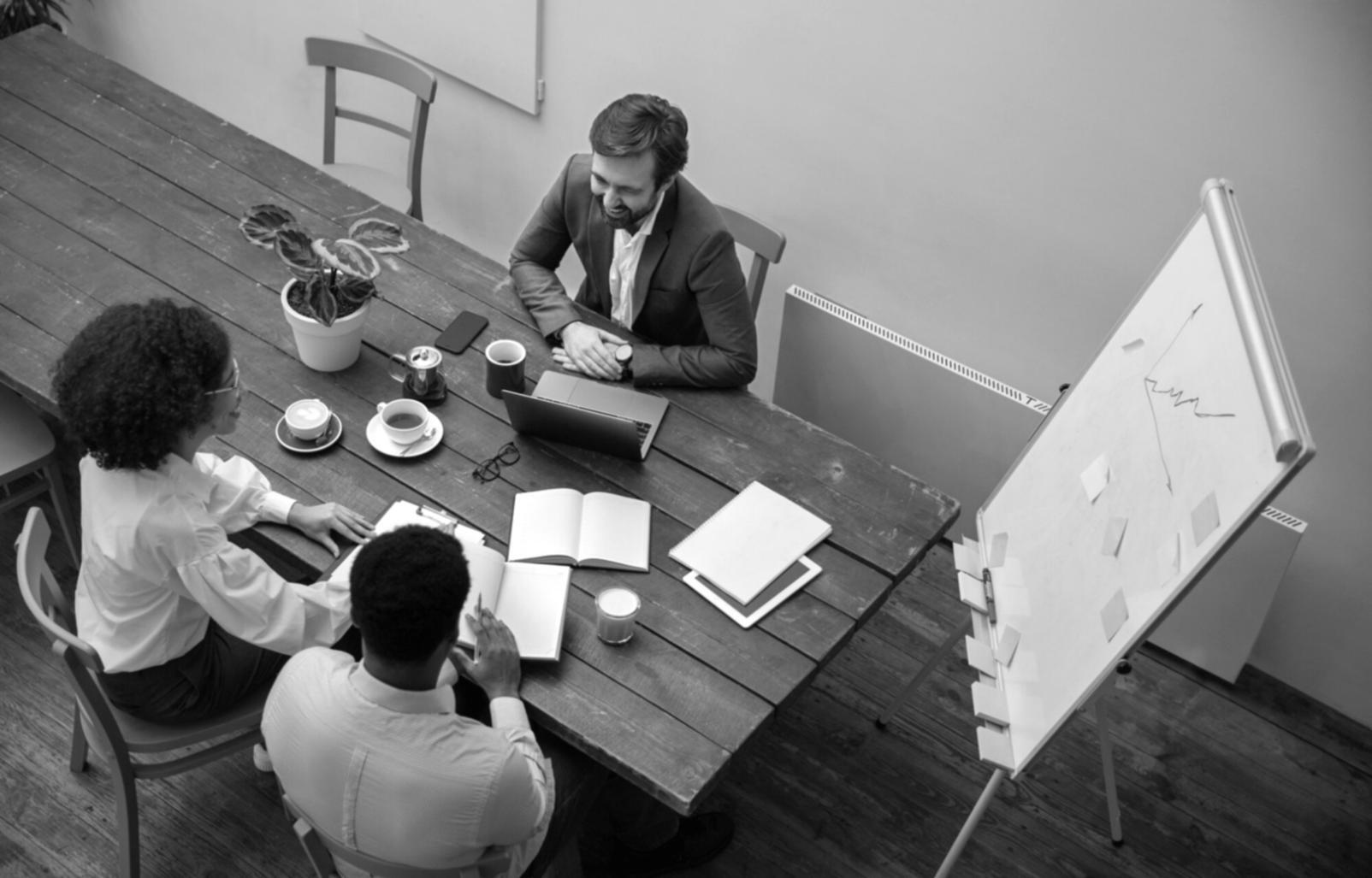 Startup financial planning workspace